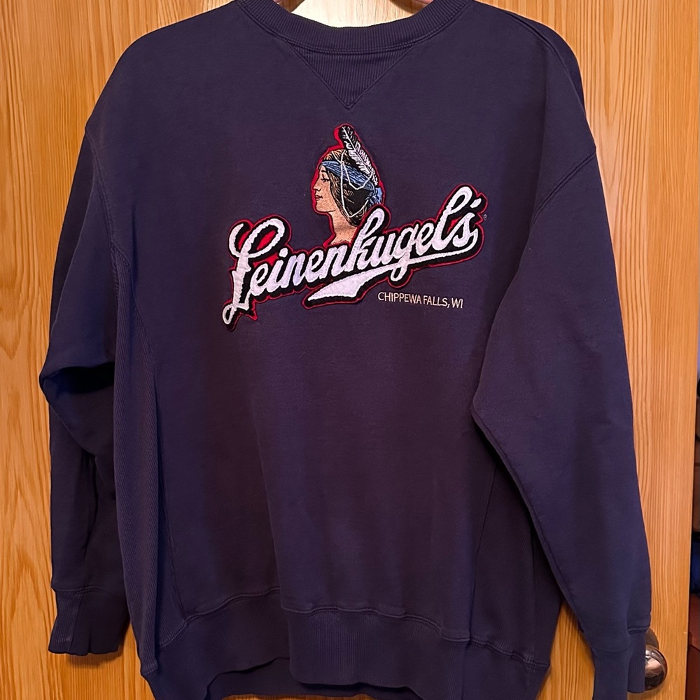 Vintage Navy Leinenkugels Crewneck Sweater